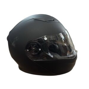 BiLT Black Matte Motorcycle Half Helmet